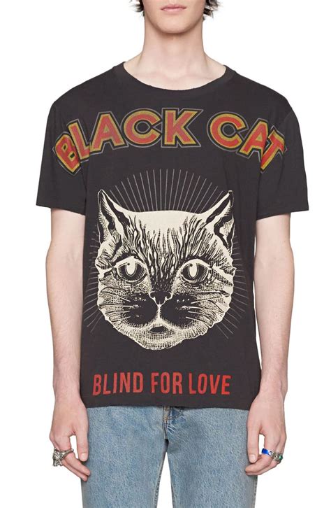 gucci black cat t shirt